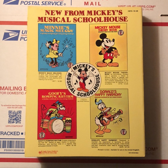 RARE Walt Disney Donald's Happy Harmony MUSIC BOOK - Picture 7 of 9